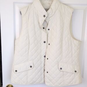 G.H. Bass & Co. Ivory Quilted Vest